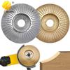 84mm Curved Edge Grinding Disc for Angle Grinder: Woodworking Sharpening, Shaping, and Polishing Wheel for Tea Tray.