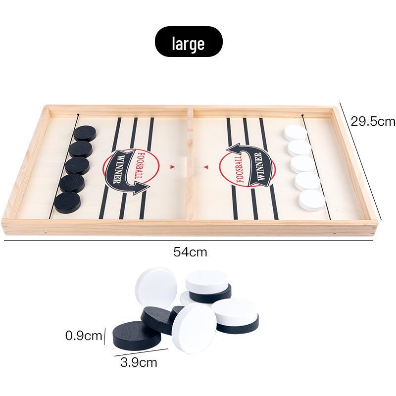 Wooden Bouncing Chess: Parent-Child Interactive Double Catapult Game