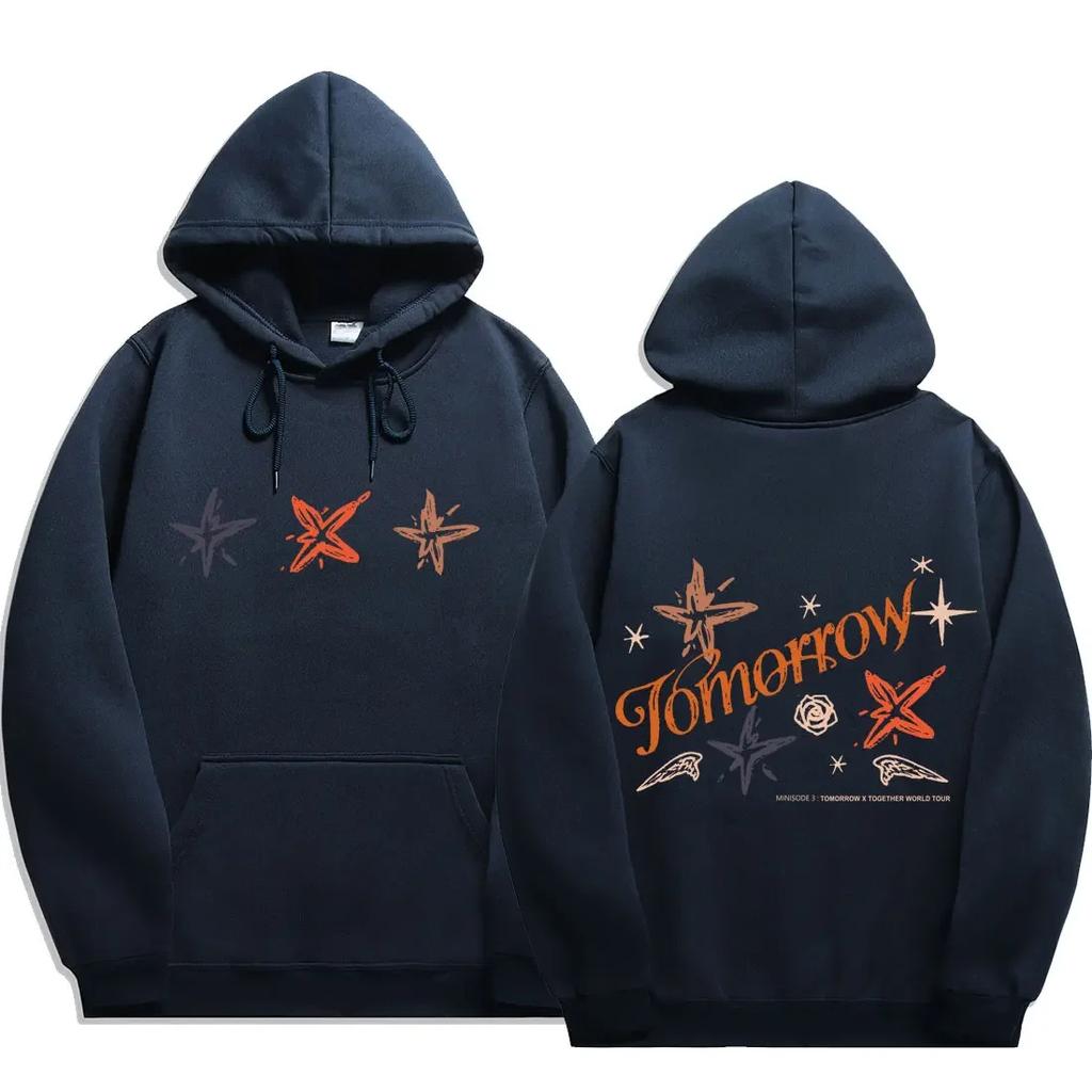 2025 txt act promise print Hip Hop Hoodies Men Fashion Long Sleeve Sweatshirts men Cool Casual Harajuku Streetwear Pullovers y2k