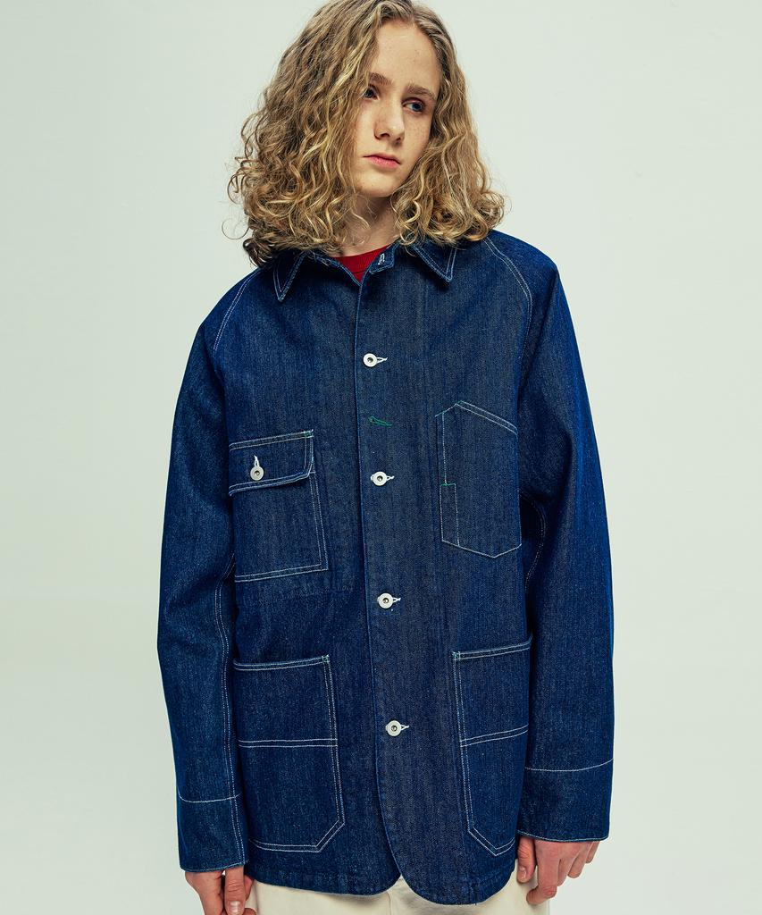 Knd Xau Denim Chore Jacket Indigo