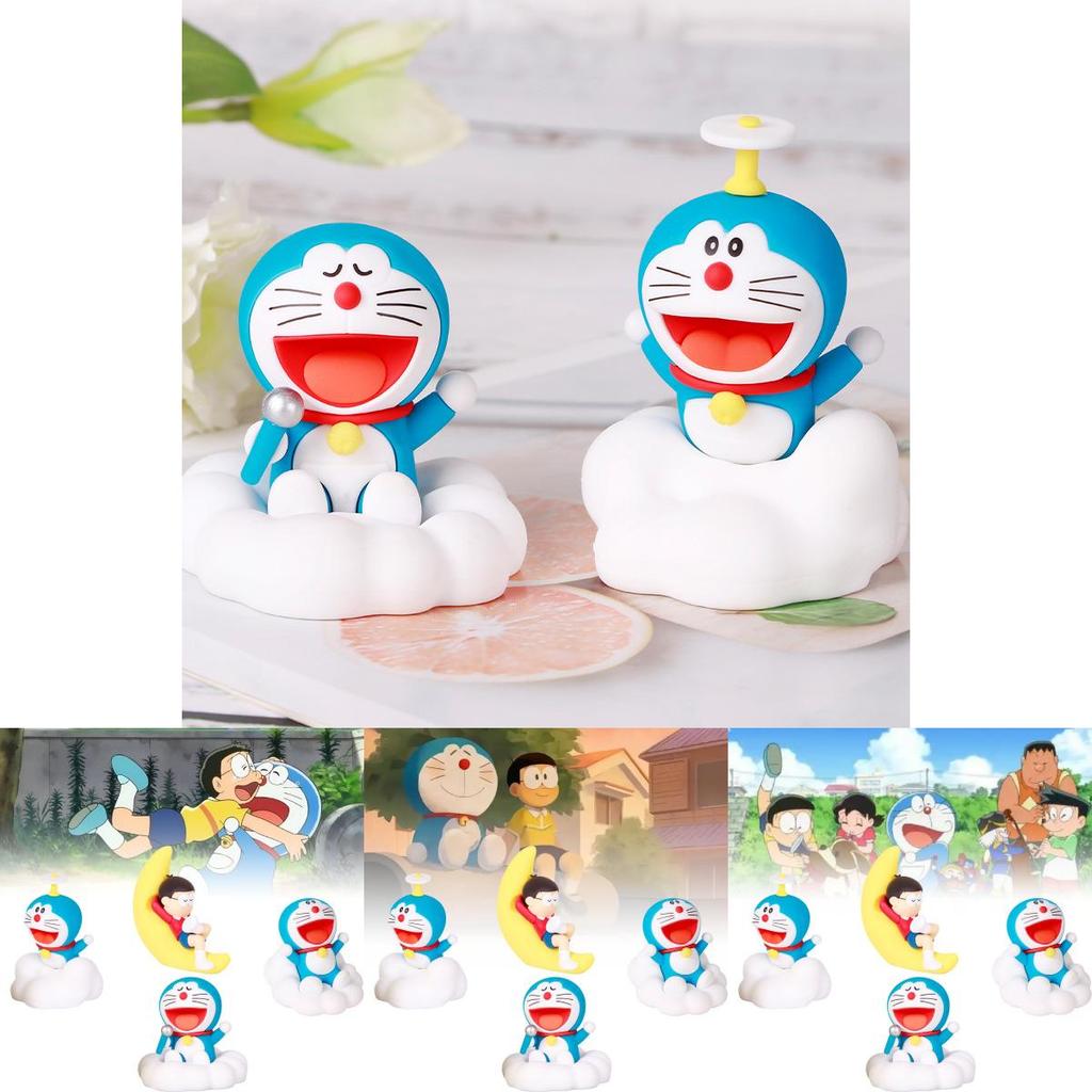 Adorable Pvc Doraemon Night Sky Series Blind Box Figure For Collectors And Fans