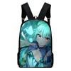 Harajuku Youthful Funny Hololive Uruha Rushia Student School Bags Notebook Backpacks 3D Printed Oxford Waterproof Travel Bags