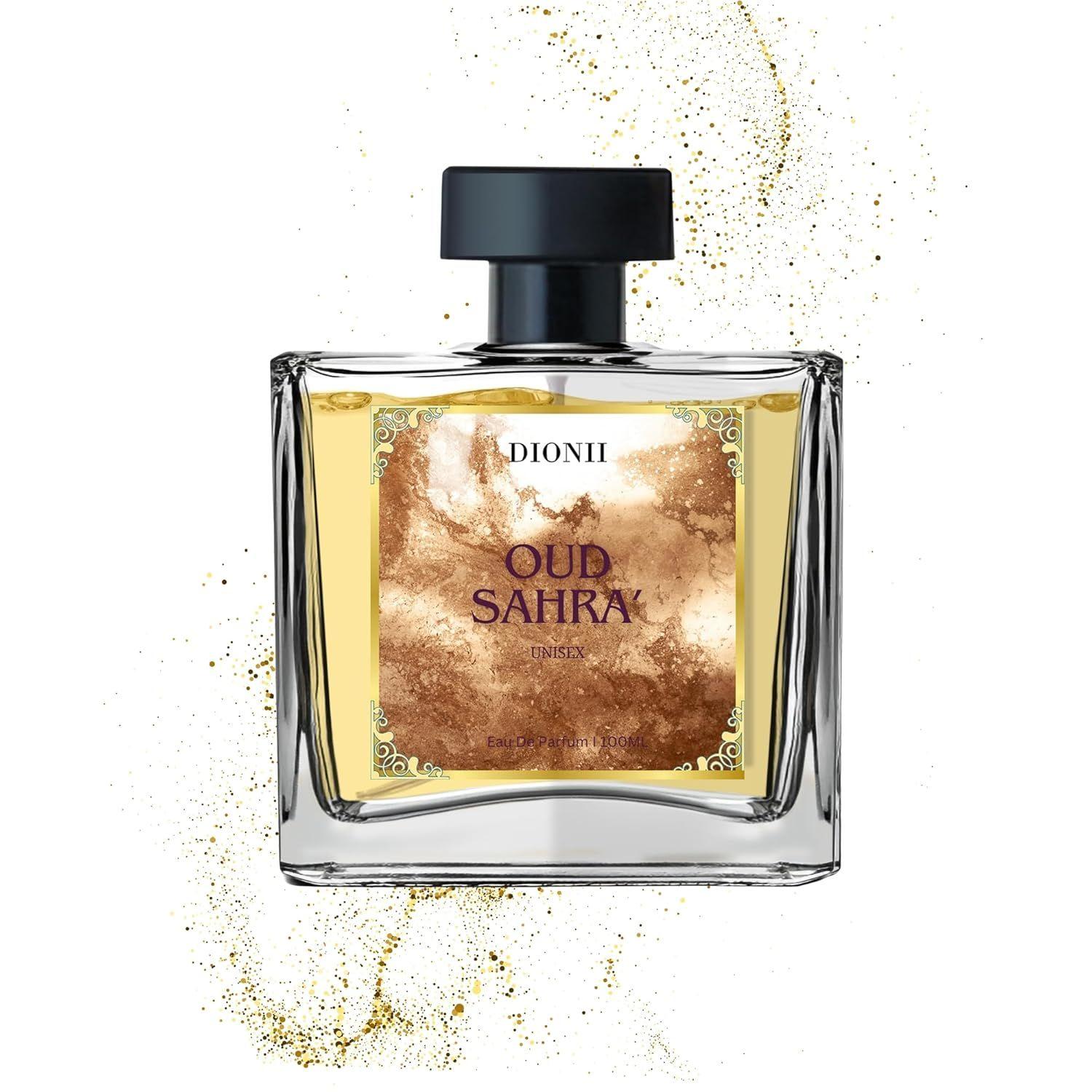 

DIONII OUD SAHRA Dubai OUD Edit Eau de Parfum for MEN & WOMEN | Long Lasting Premium Perfume | Ideal for Every Moment 100ML