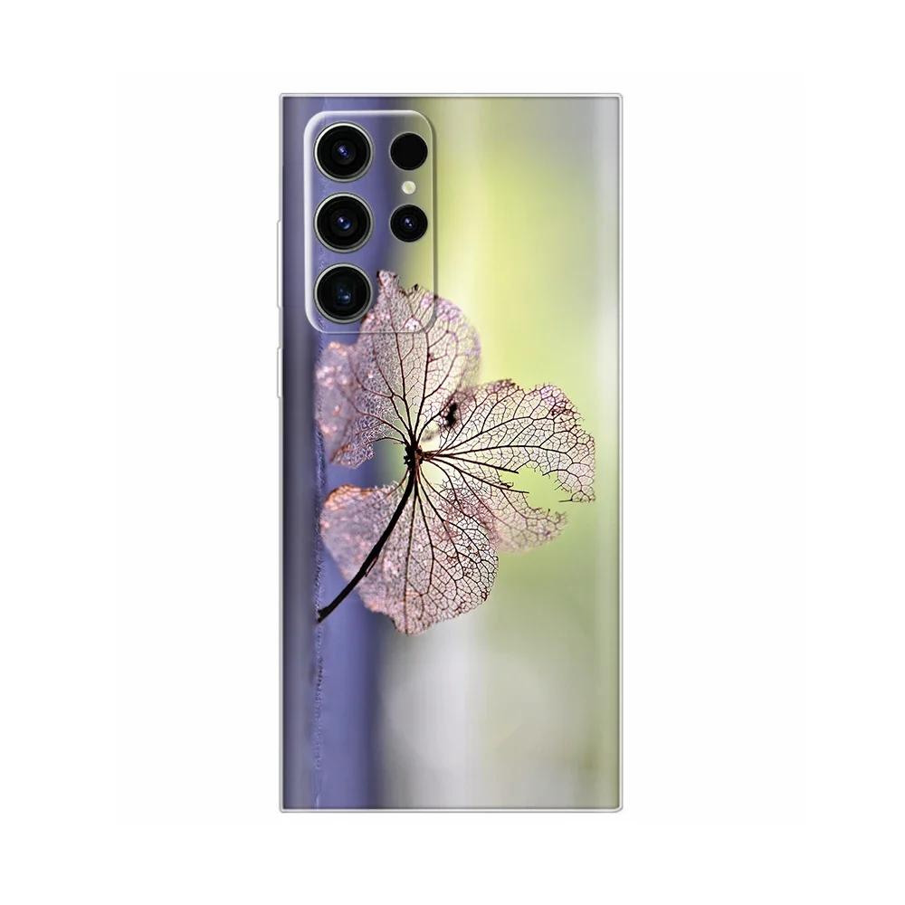 For Samsung S24 Ultra Case Soft Silicone Painted Phone Cover For Samsung Galaxy S24 Ultra S24+ Plus S24 FE Cases Coque Funda Bag