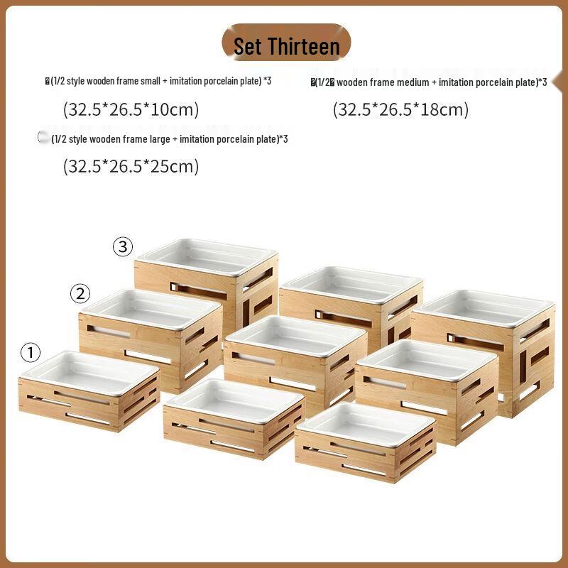 Chinese Style Melamine Buffet Display Tray