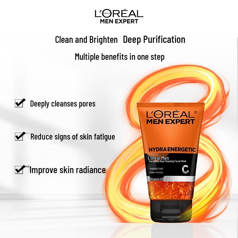 L'Oréal Men's Deep Purifying Cleanser & Hyaluronic Acid Shampoo Set