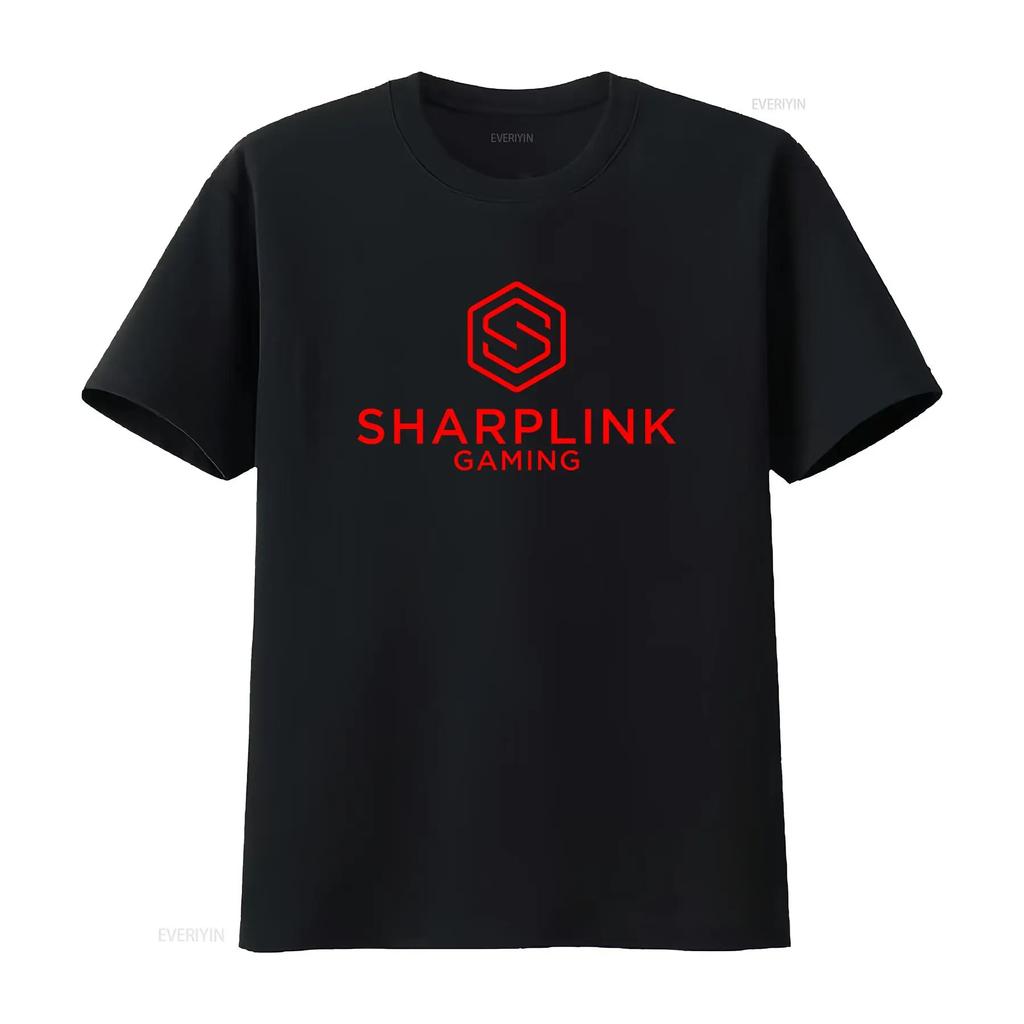Sharp Link Gaming T Shirt Stylish Red Logo Design for Enthusiasts vintage Washed graphic fashion Unisex designer clothes
