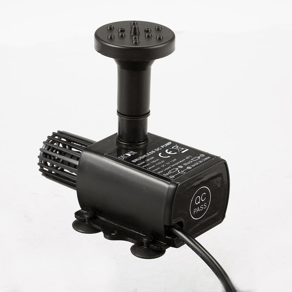 DECDL USB Brushless   with Nozzles Strainer  -quiet    5V   Brushless Water Oil Pump Waterproof Submersible Fountain Pump Aquariu