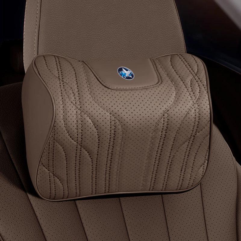 Venucia Car Neck and Lumbar Support Cushion - Memory Foam Comfort Headrest Pillow