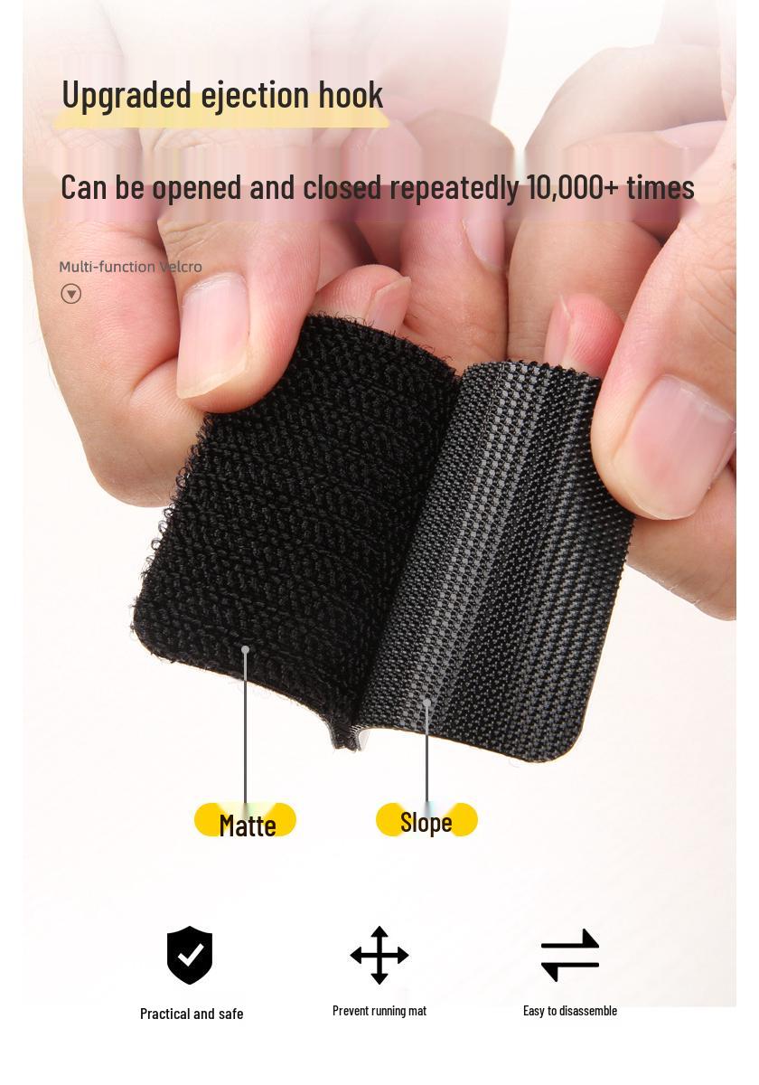 

Car Floor Mat Non-Slip Velcro Sticker - High Temp Resistant Double-Sided Adhesive Buckle
