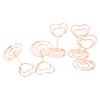 20Pcs Table Number Holder Heart Shaped Stable Sturdy Metal Widely Used Place Card Holder for Home School