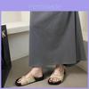Elegant New Chinese Style Summer Fashionable Thick Sole Casual Slide Sandals For Women In Versatile Colors