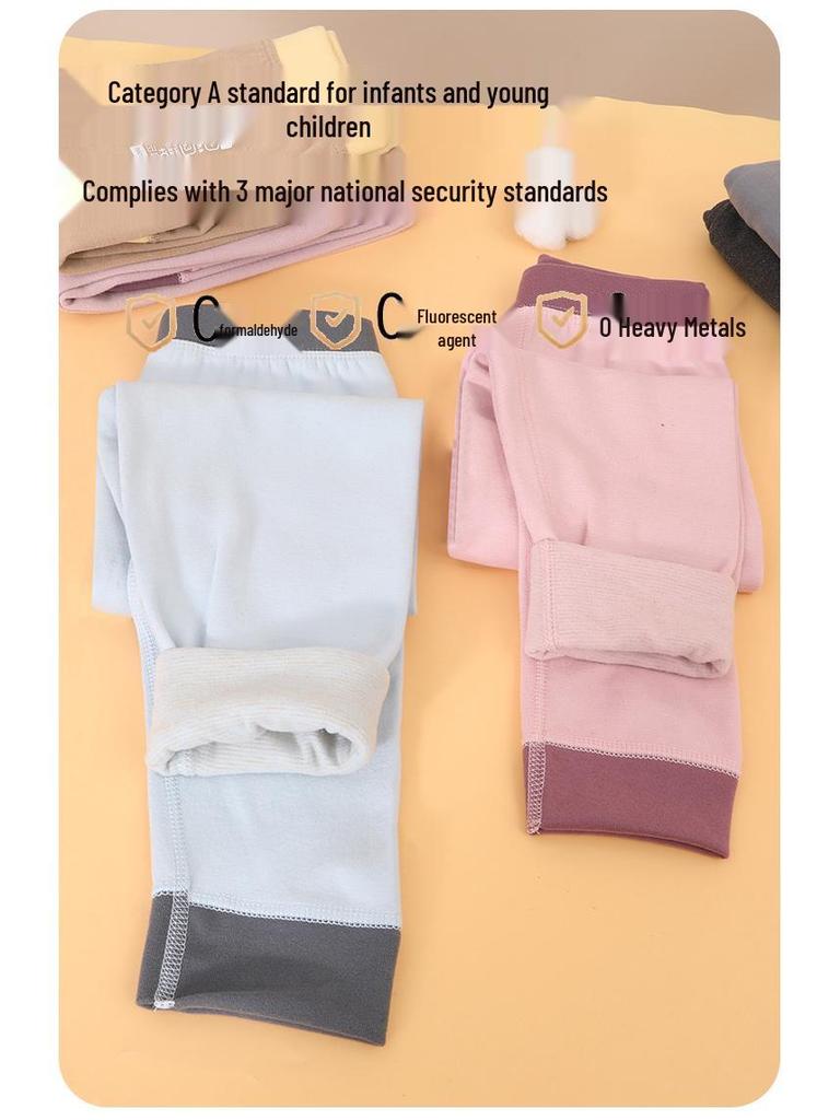 טייץ תרמי משי לילדים - חיוני למדי בית ספר, סתיו וחורף, עבה ומברשת לבנים ובנות גדולים יותר.