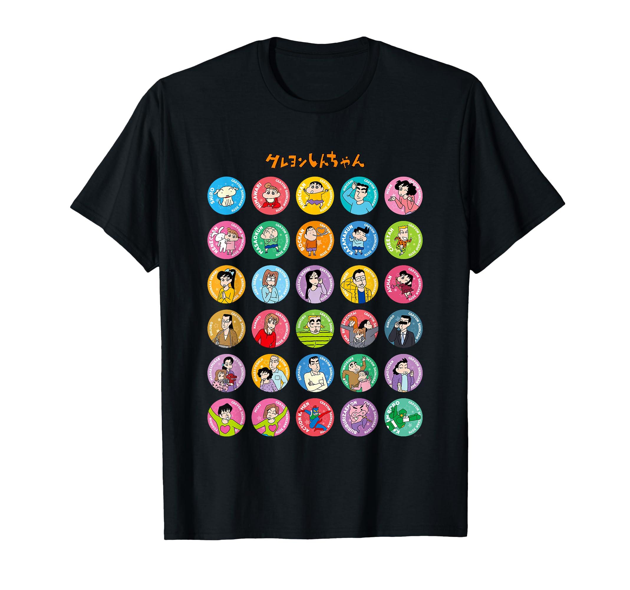 

Crayon everyone [Manga] Shin-chan gathers! T-shirt чорний