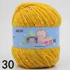 Bean Color Dot Medium Thick Hand-Knitted Yarn Silk Protein Fluff Sweater, Scarf, Jacket, Hat Wool for DIY Knitting