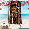 Sun and Moon Tarot Mystic Design Beach Towel Quick-drying for Travel Outdoor Sports Jogging Beach and Swimming
