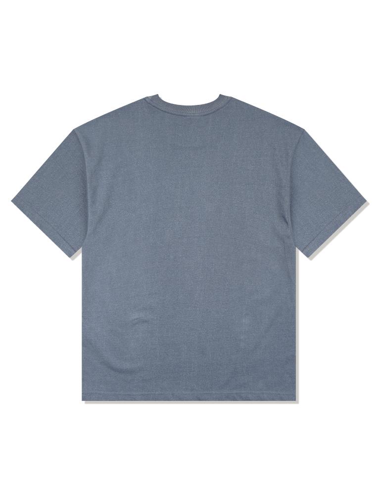 LA MAISON STUDIO Unisex Cutie Cat Pigment Smoky Short Sleeve T-Shirt Navy (Fcf2Ts418M)