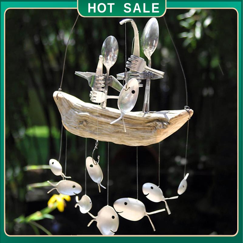 

My Home Handcrafted Fisherman s Spoon Fish Sculpture Wind Chime Spoon Fish Sculptures Windchime Outdoor Home Garden Decor
