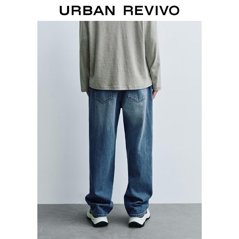 UR Men's Retro Straight Cotton Denim Jeans