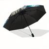1pc Galactic Wolf Dragon Durable Cartoon Folding Umbrella,Compact Umbrella for Men and Women, Suitable for Travel or Daily Use.C017