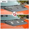 Chrome Hood Scoop Air Vent Cover Trim Bezels For Ford F150 2021-2023 Accessories