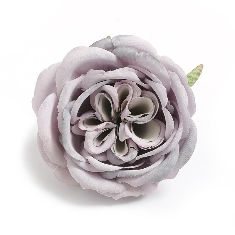 1/2/5Pcs Silk Retro Rose Heads Artificial Flower Decor Wedding Bridal Hairdress Home Party Decoration Fake Flower Wall Accessory