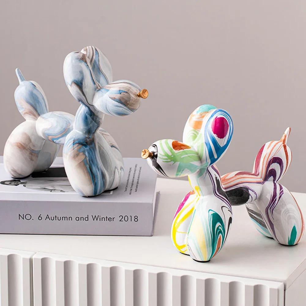 Individualistic Colorful Sculpture Animal Statuette Graffiti Home Living Room Desk Aesthetic Crafts Tv Cabinet Decor Ornament