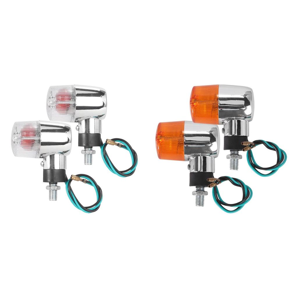 Compact LED Turn Signals Light Vintage Motorcycle Indicator Waterproof Blinker Tail Lamp for for Motorcycle Cruiser Models