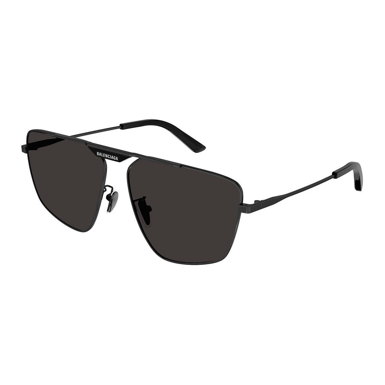 Balenciaga Letter Logo Irregular Shape Sunglasses Men sunglasses Black BB0246SA001 Basic Packaging-Eyeglass Case