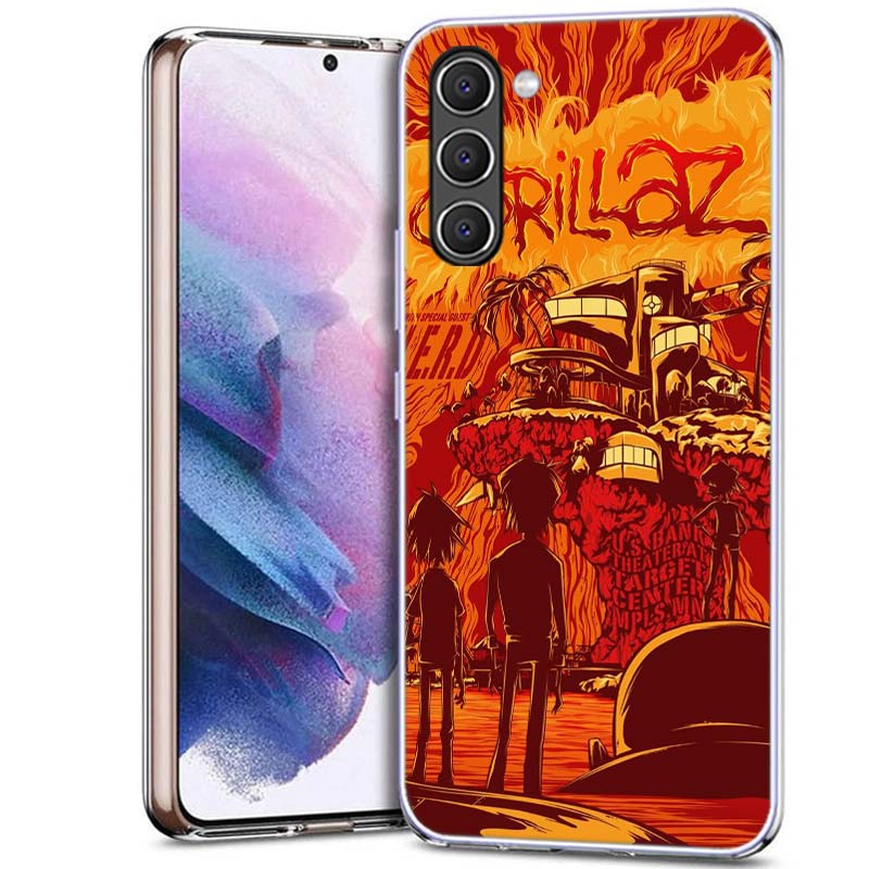 Gorillaz Anime Phone Case for Samsung A54 A14 A24 A34 A17 A37 A57 A55 A35 A25 A15 A13 A23 A33 A53 A07 A05S A04S A03 A73 Galaxy N