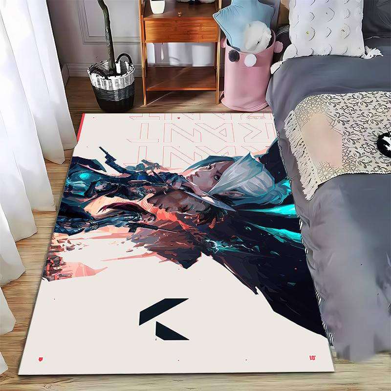 

Vibrant gaming-themed carpet, dynamic colors and characters Suitable for use as an anti-slip game mat for living room and bedroom sofas 40x60cm( 15x23in )