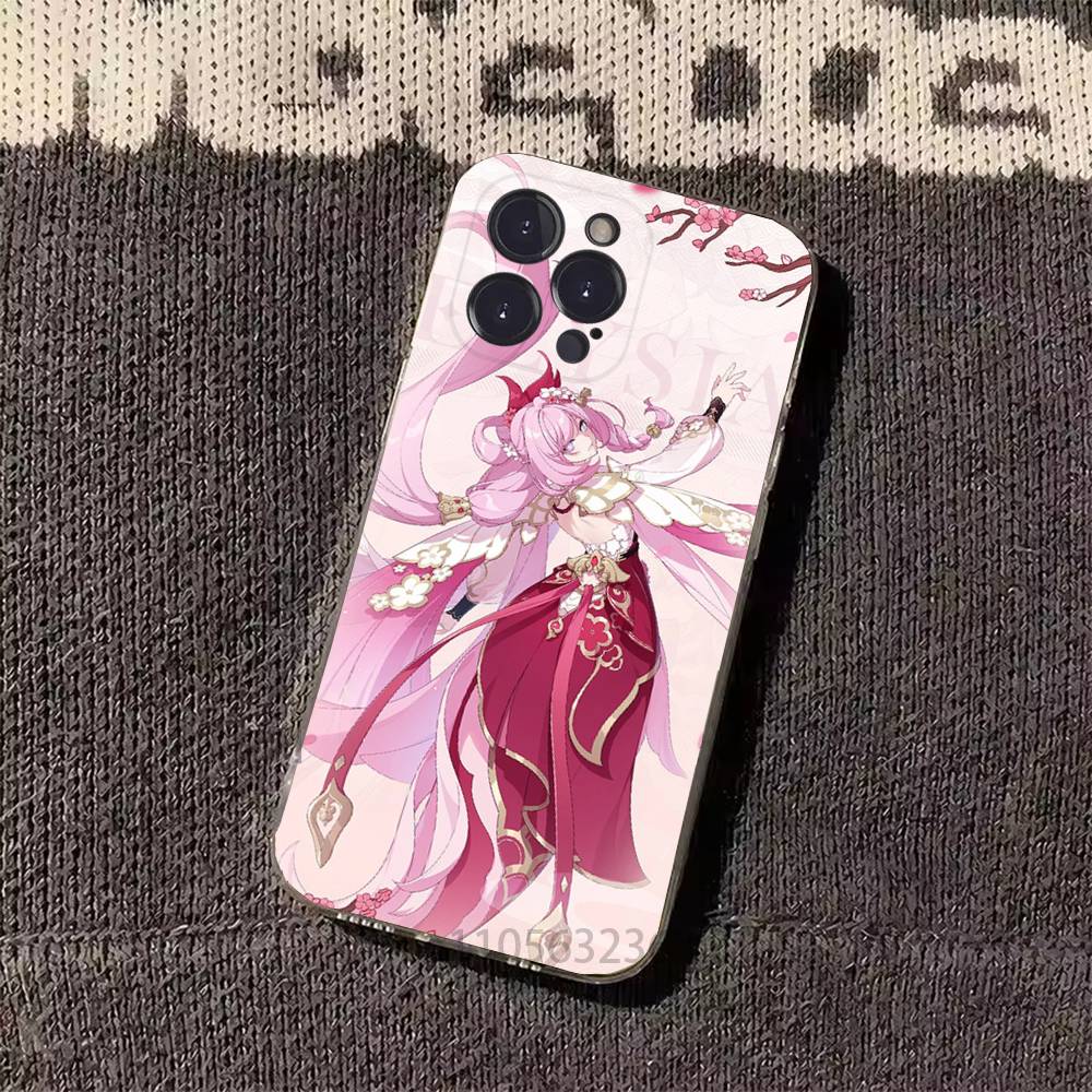 H-Honkai Alyssia Phone Case for iPhone 11Pro 13 12 11 Pro Max 16e 17 Air 16 15 14 Plus 11ProMax