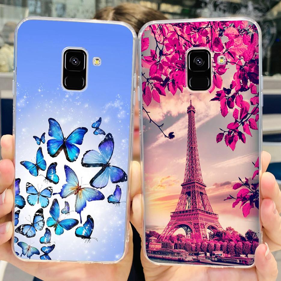 For Samsung Galaxy A8 Plus 2018 Case SM-A730F Luxury Painted Cover Soft Silicone Phone Case For Samsung A8 2018 A530F A8+ Bumper
