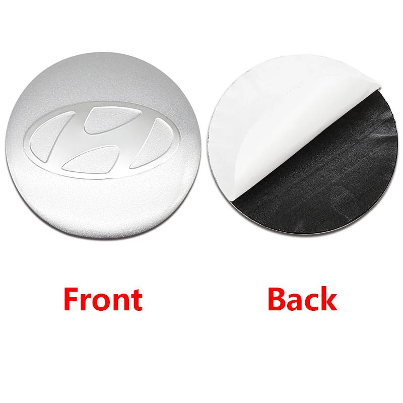 4Pcs 56/60/65mm Car emblem Wheel hub Center Cap Badge covers sticker Styling For Hyundai Accent Elantra Veloster Getz Tucson i20