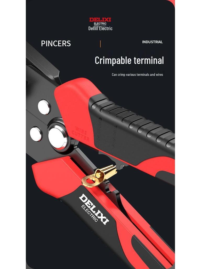 Electrician's Universal Automatic Wire Stripping and Crimping Tool