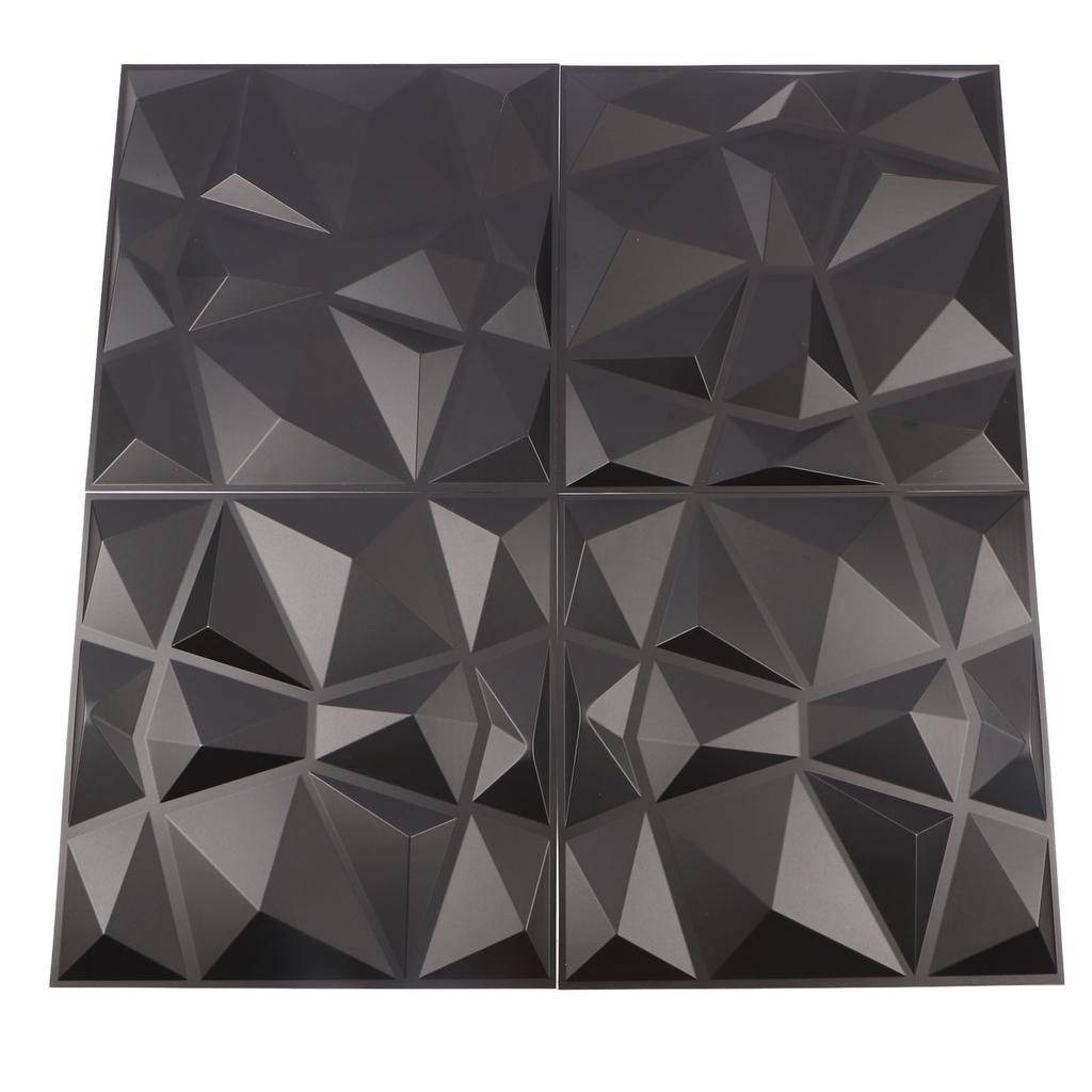12 ks 3D nástěnných panelů diamantový design 3D texturované nástěnné panely pro obývací pokoj lobby ložnici hotel