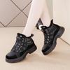 Fashion Winter Sneakers Women Lace Up Platform Sports Shoes Woman Thick Plush Warm Shoes