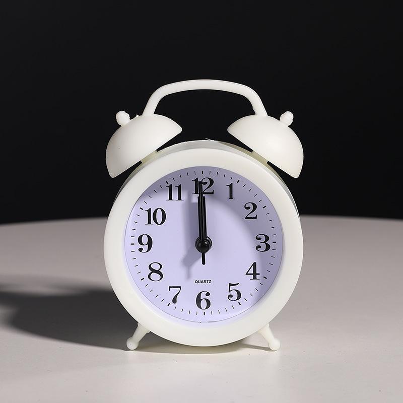 Creative Children's Mute Pointer Alarm Clock Multifunctional Bedroom Living Room Compact Clock Can Hang Simple and Personal Alarm Clock