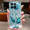 For Honor 400 Smart 5G Case Honor X7d 4G 5G Cover Clear Luxury Fashion Butterfly Flower Soft TPU Silicone Transparent Phone Case