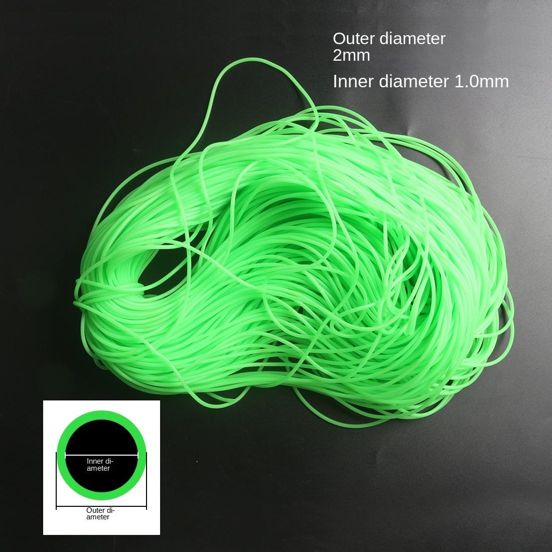 

Зелений світловий рибальський шланг Силіконова трубка Насадки для установки Нові інструменти для рибальських снастей Глибоководна риболовля 1.0mm