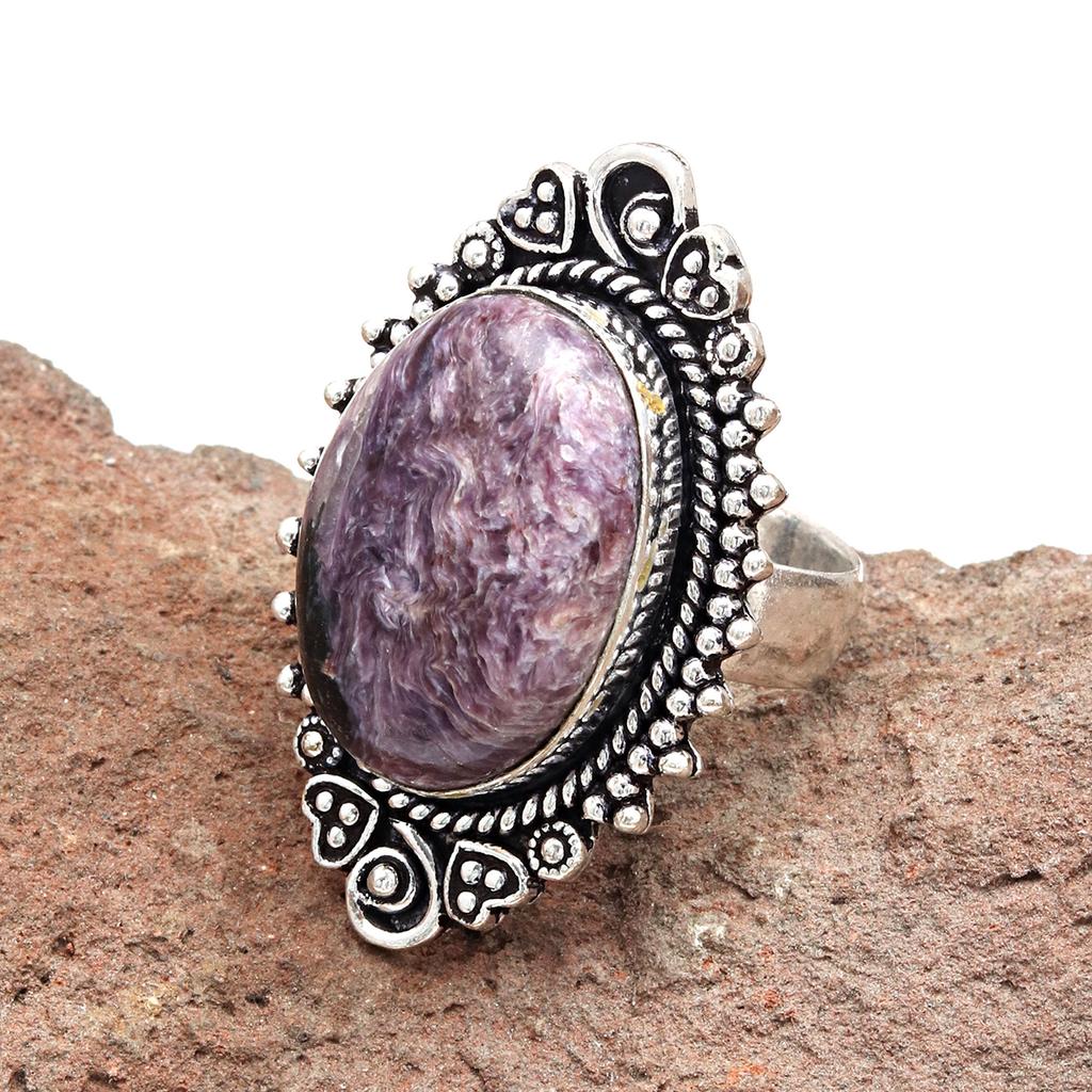 Cheroite Gemstone Handmade Silver Jewelry  "8.5"