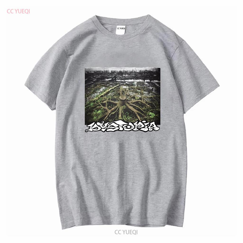 Dystopia Band Tour Nachdruck T-Shirt Baumwolle KV13302 vintage gewaschen Designerkleidung Oberteil für den Alltag grafisch Bequem