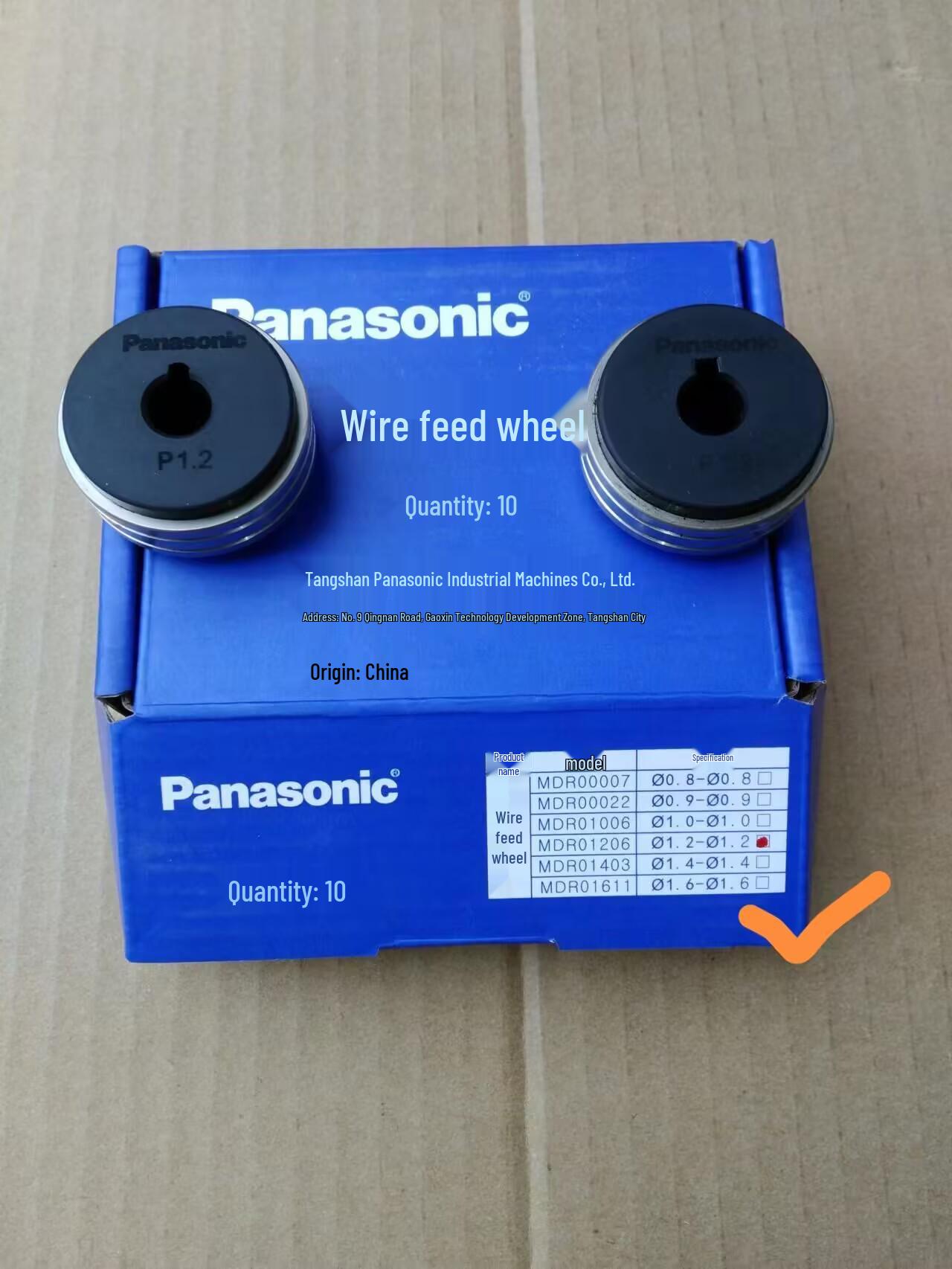 

Panasonic KR Welder Single Drive Wire Feeder Wheel MDR00007/01001/01214/01206/01602/01611
