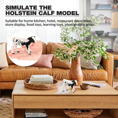 Cow Figurine | Realistic Holstein Cow Toy, Educational Learning Toy, Farm Toy, Cow Toy, Gift for Kids Ages 3+