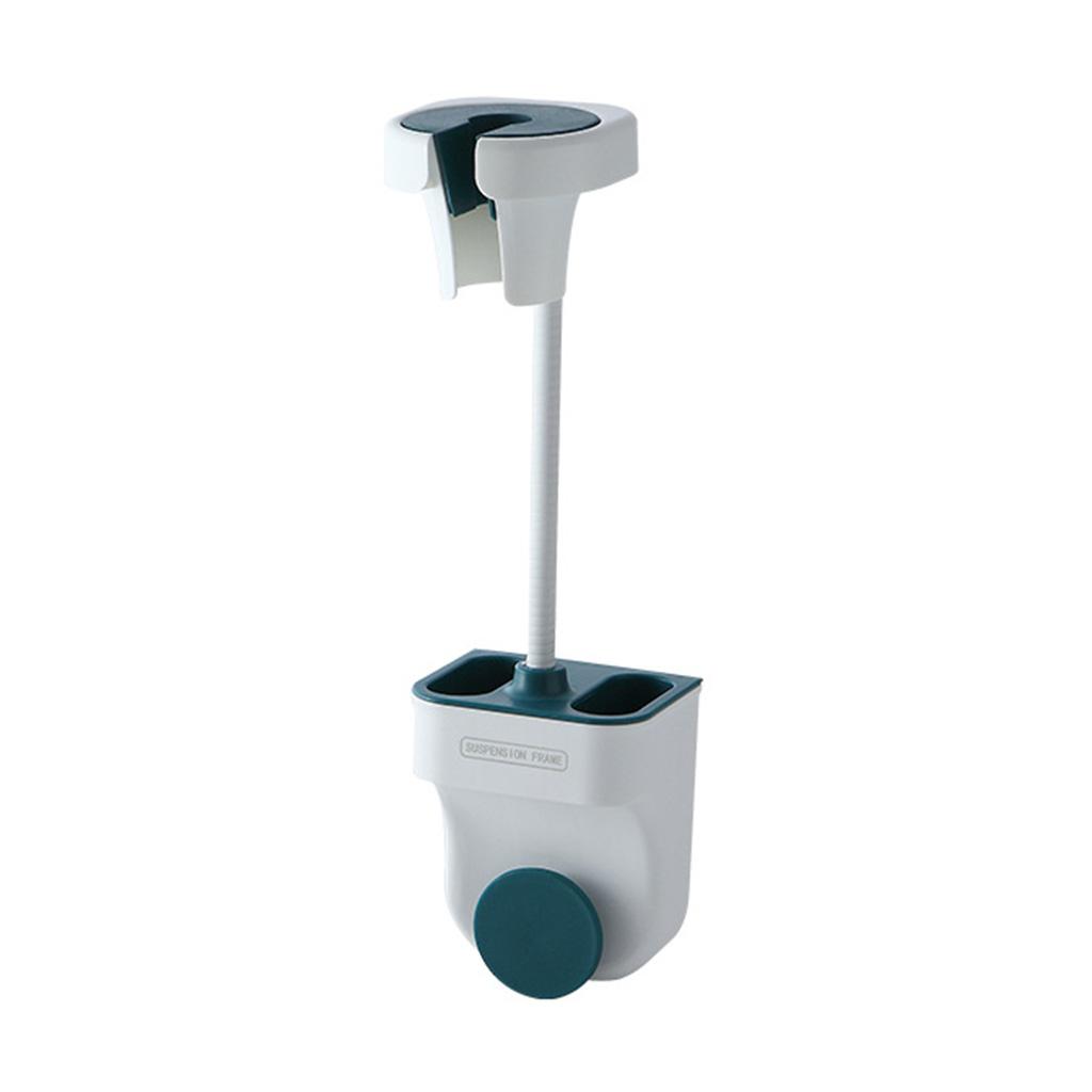 

Waterproof Shower for Head Holder Wall Mount Shower Arm Bracket Blower Rack ABS Material Punch-free Universal Angle Flex 1 синій