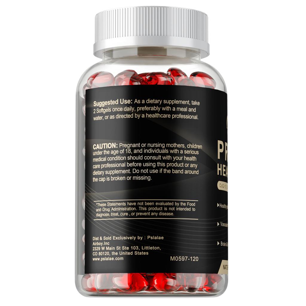 Ubiquinol CoQ10, Heart Health Antioxidant, Natural Supplement for Energy Production, 120 Capsules