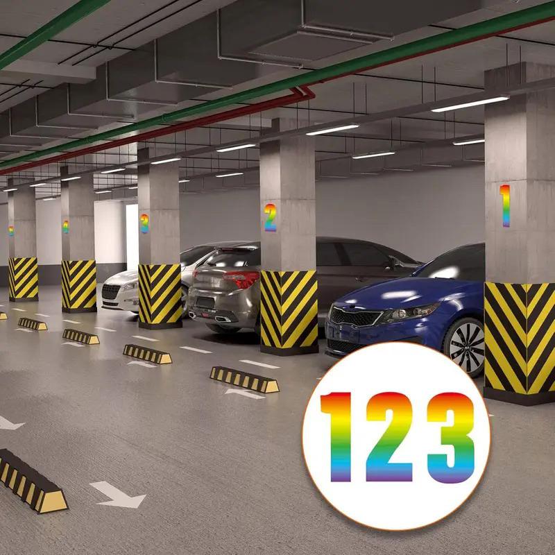 Colorful Wheelie Bin Stickers Large Dustbin Number Stickers Self-Adhesive 0-9 17.5Cm Height For Garbage Bins Mailboxes Garage