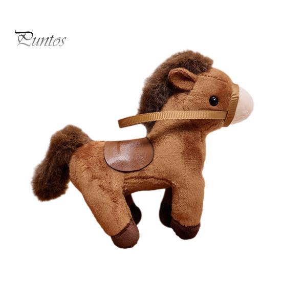 Travel Bag Keychain Pendant Plush Horse Mascot Kids Handbag Charm Accessory Backpacks Handbags Wallets Luggage Accessories Party Favor