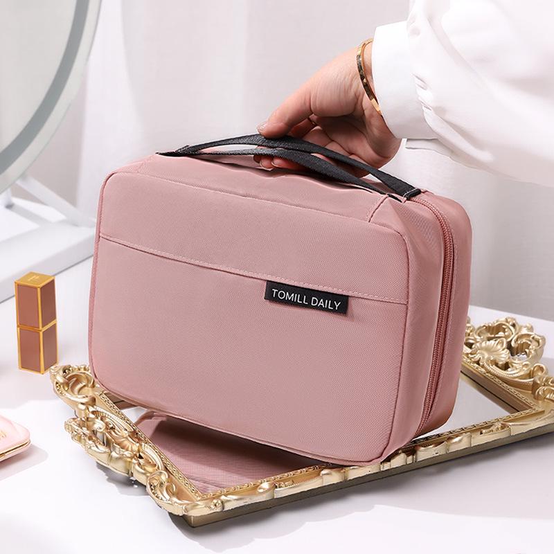 TOMILL Waterproof Travel Wash Bag with Wet/Dry Separation, Large Capacity, Portable Cosmetic & Shower Storage
