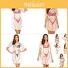 T-shirt Grafica con Fantasia Bikini per Donna Estate Spiaggia Casual Vestibilità Larga Top